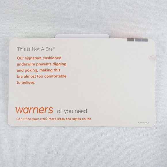 Warners Underwire T-Shirt Bra Women's Size 34B This Is Not a Bra Full Coverage - Picture 14 of 14